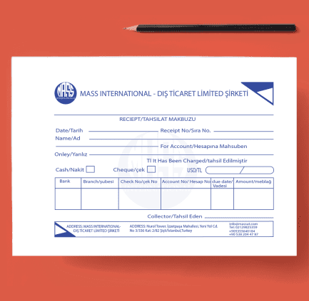 Makbuz ve fatura Tasarım - Görsel 2
